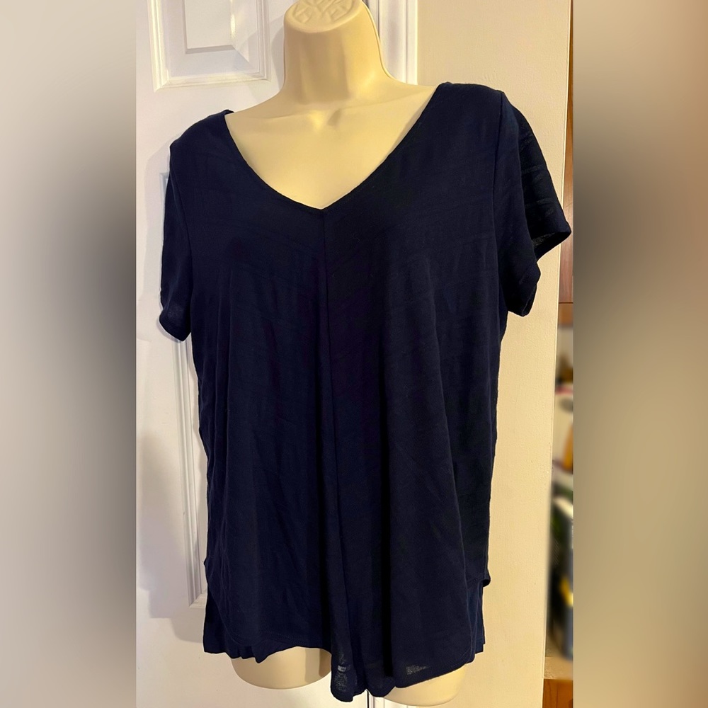 AB Studio Women’s Navy short sleeved top XL